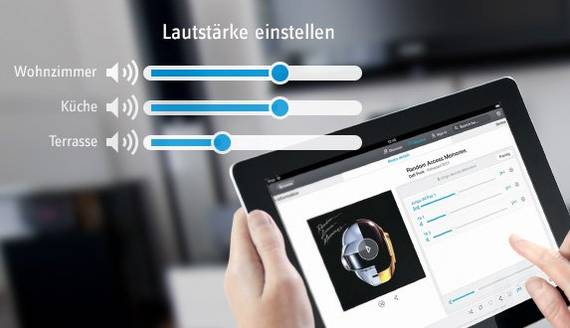 Einfache Steuerung der Multiroom Lautsprecher per App