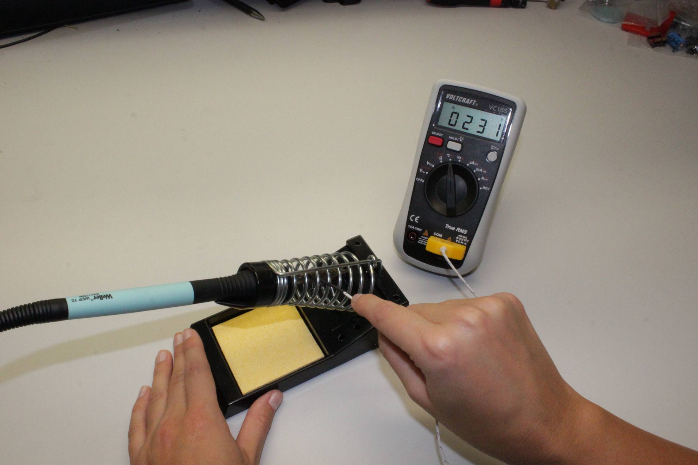 Temperaturmessung mit Multimeter