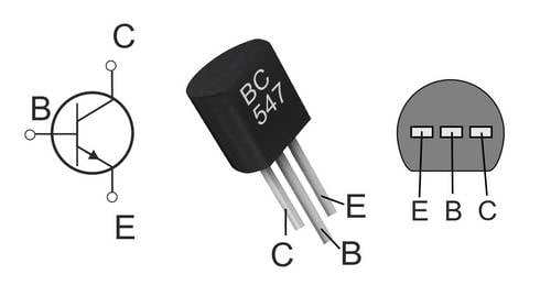 Transistor-Anschlussbelegung
