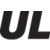 Ein Logo mit den Buchstaben 'UL' in fetter schwarzer Schrift.