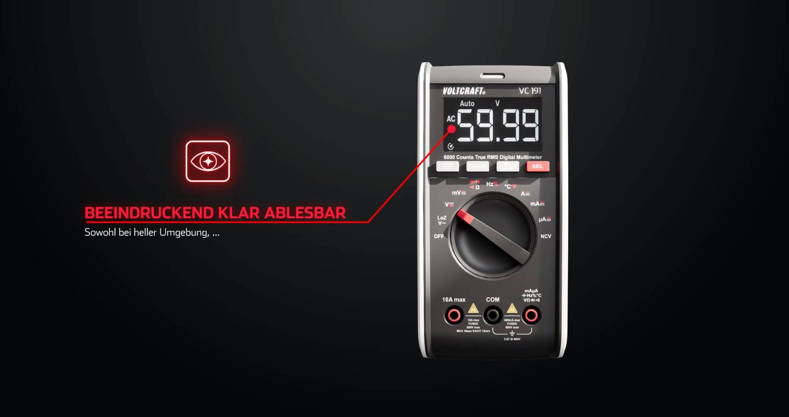 VC-100 Serie - Beeindruckend klar ablesbares Display