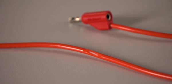 L’indicateur d'usure renseigne sur l’état du cordon de mesure