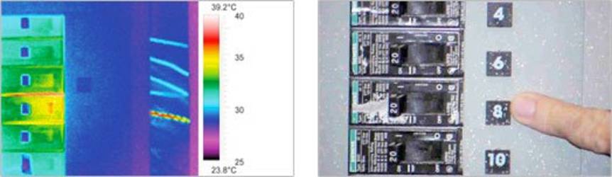 Wärmebildkamera zur Überprüfung elektrischer Anlagen
