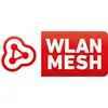 Logo der WLAN-Mesh-Technologie, bestehend aus einem stilisierten Netzwerk-Symbol links und dem Text 'WLAN MESH' in Weiß auf rotem Hintergrund rechts.