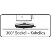 '360° Sockel - Kabellos' zeigt eine runde Basis eines Küchengeräts mit kabellosem Design für flexible Nutzung.