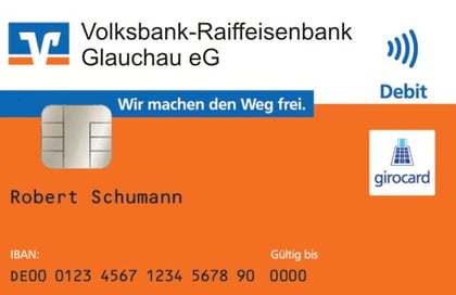 Bankkarte mit NFC