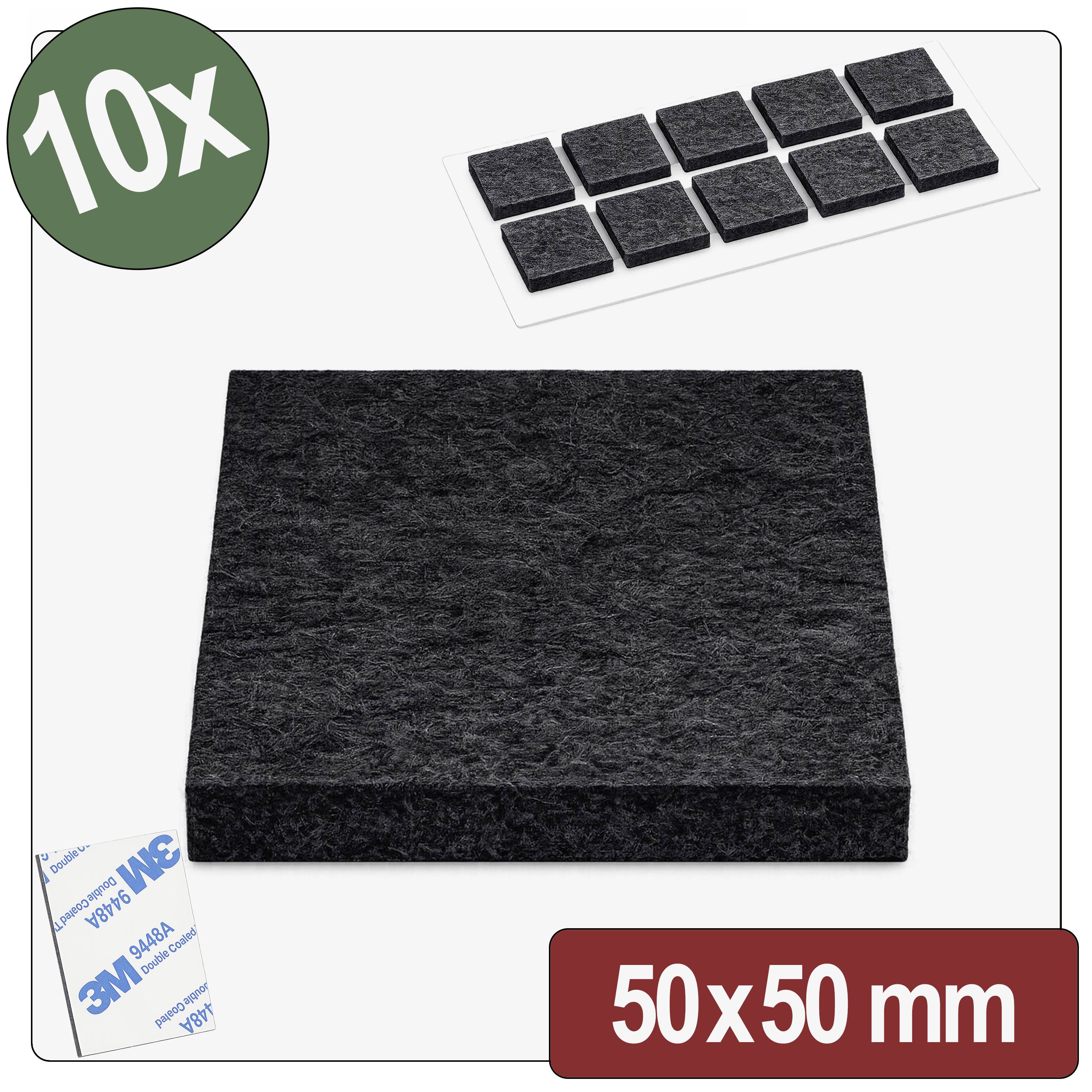 Quadrios 26SA136 Viltglijders Zelfklevend, Rond Zwart (&Oslash; x h) 50 mm x 4 mm 10 stuk(s) Package