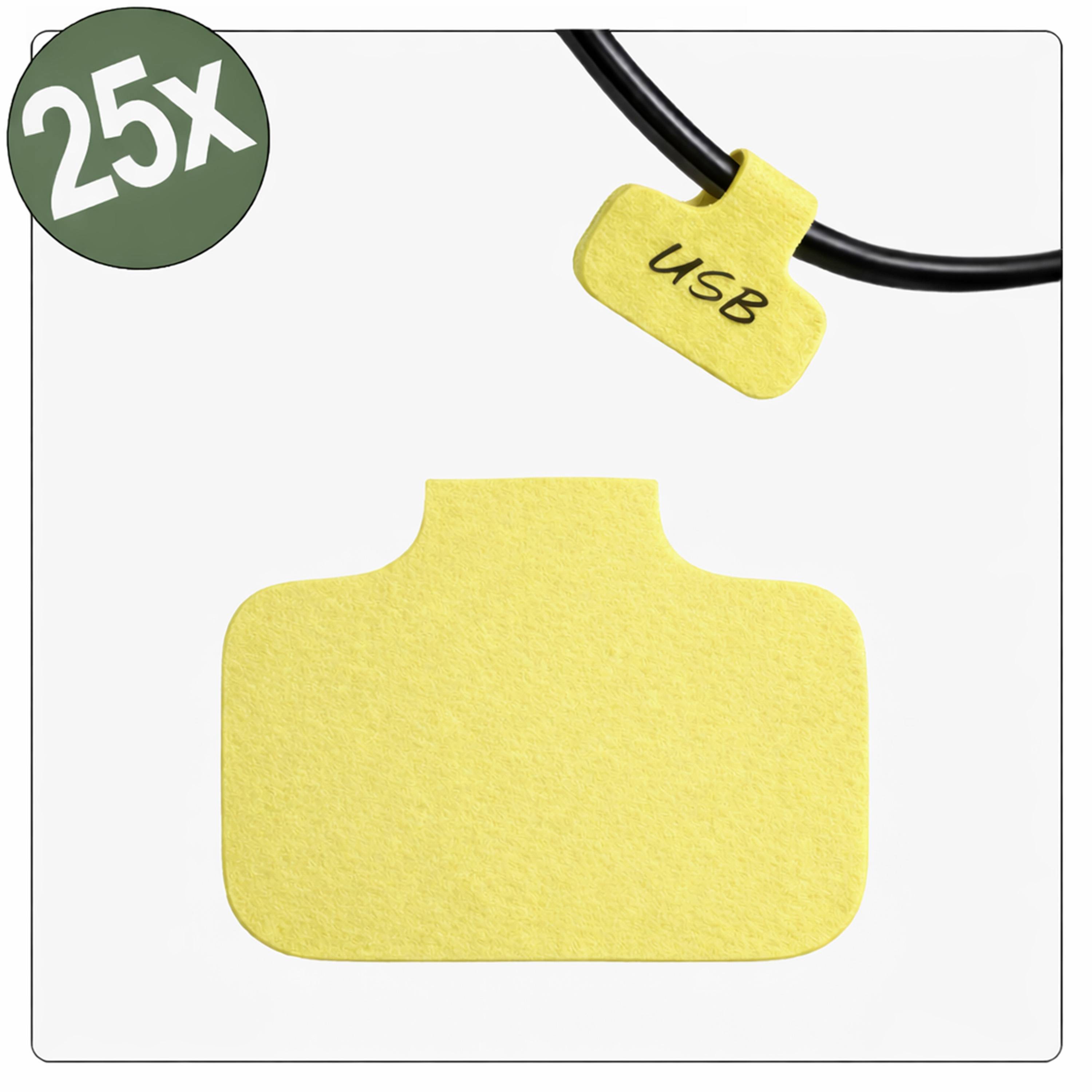 Quadrios 26CA786 26CA786 Kabeletiket 40 x 20 mm Kleur van het label: Geel Aantal etiketten: 25