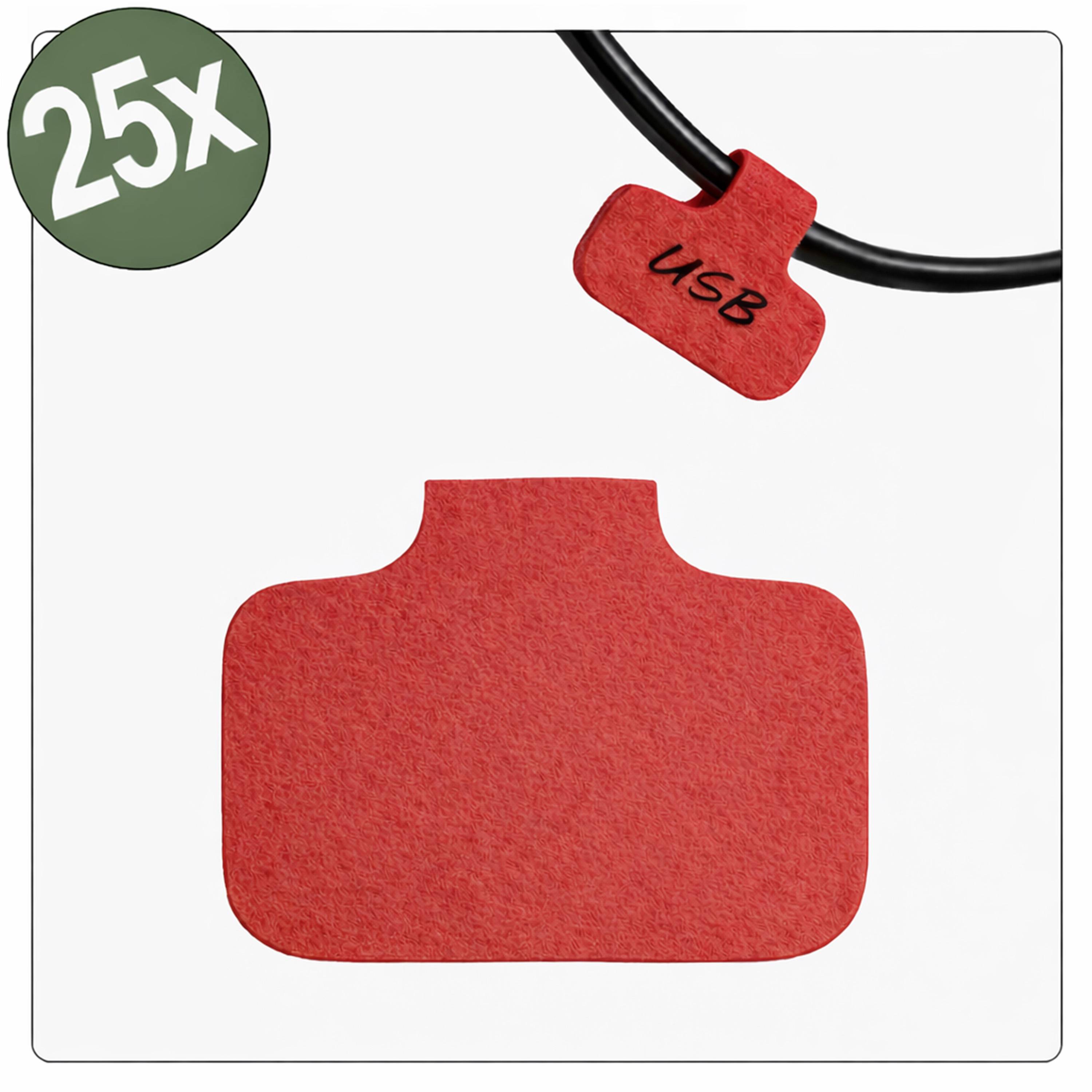 Quadrios 26CA788 26CA788 Kabeletiket 40 x 20 mm Kleur van het label: Rood Aantal etiketten: 25