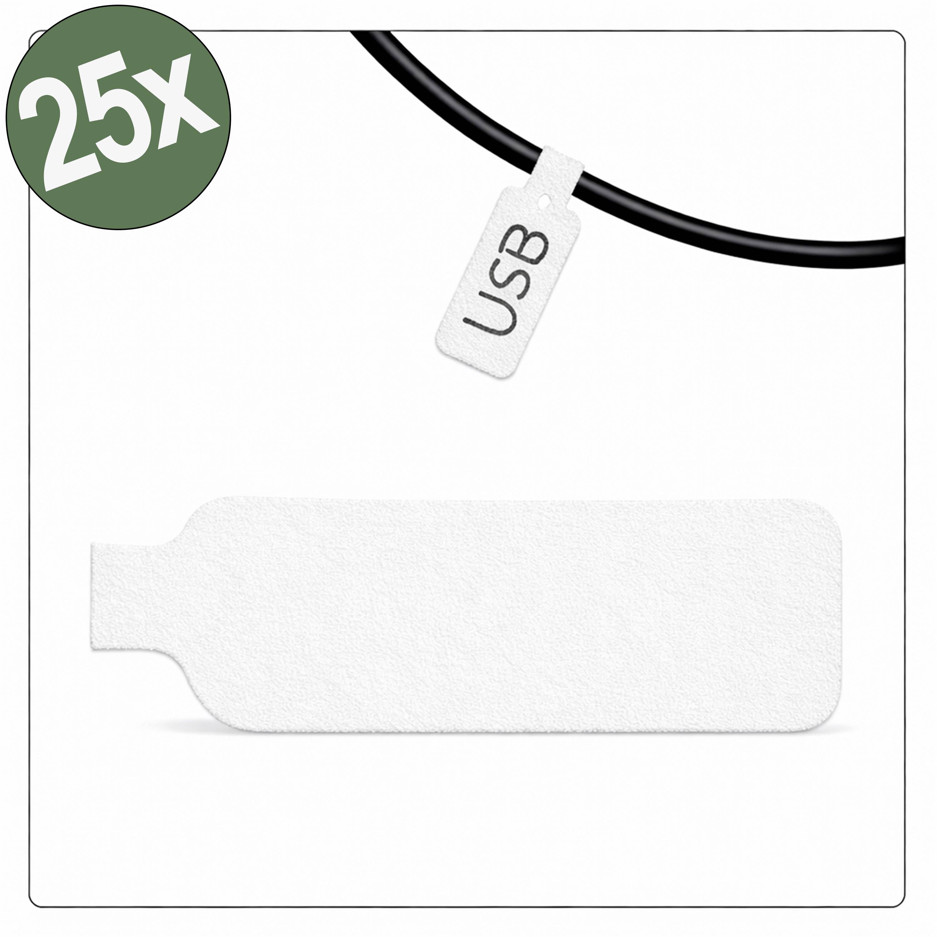 Quadrios 26CA791 26CA791 Kabeletiket 20 x 40 mm Kleur van het label: Wit Aantal etiketten: 25