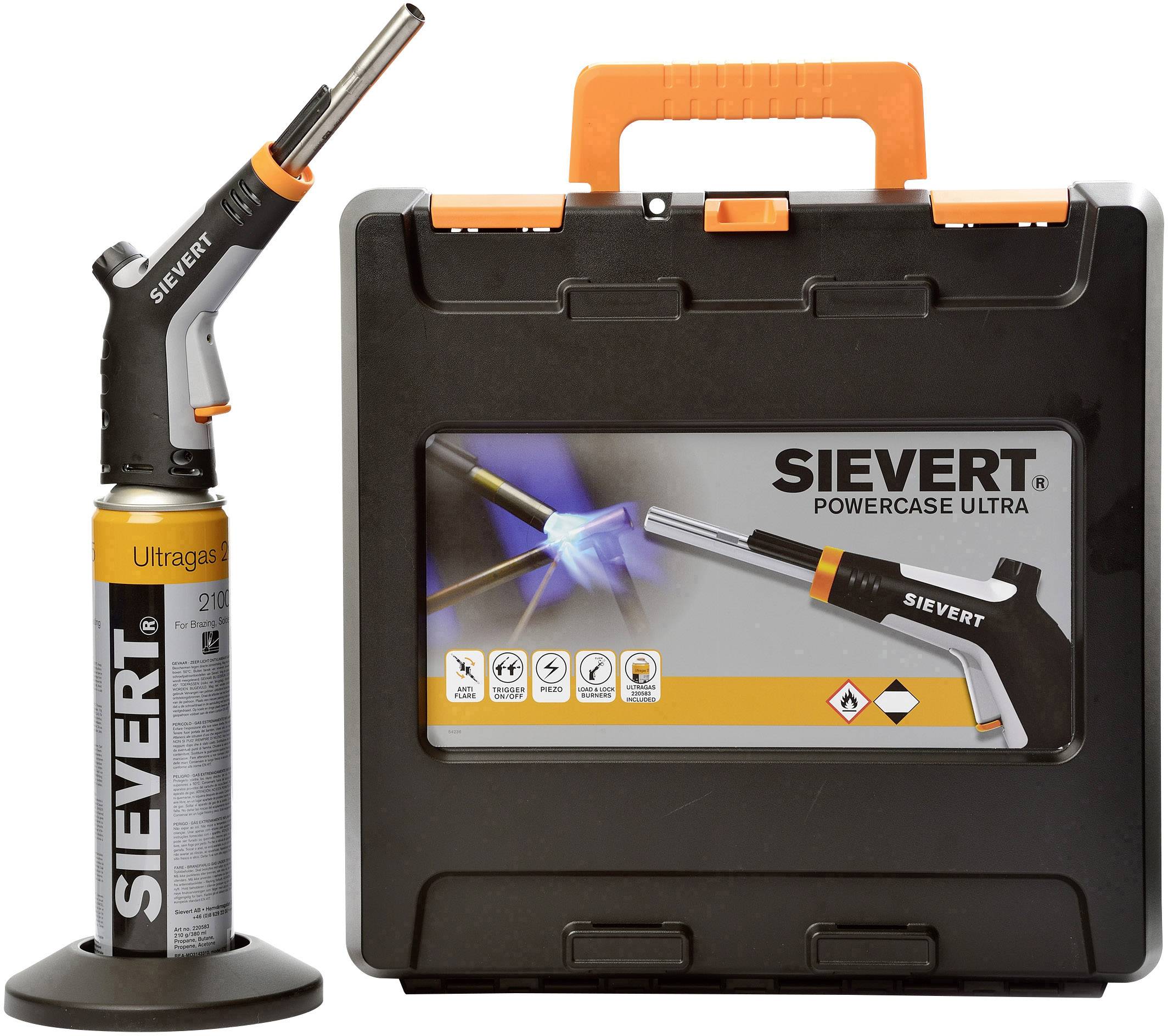 Sievert Powercase Ultra Torcia per saldare 2100 °C incl. bomboletta gas 1 pz.