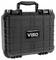 'A black VISO hard case with a handle, featuring a rugged, protective design suitable for storing and transporting equipment securely.'