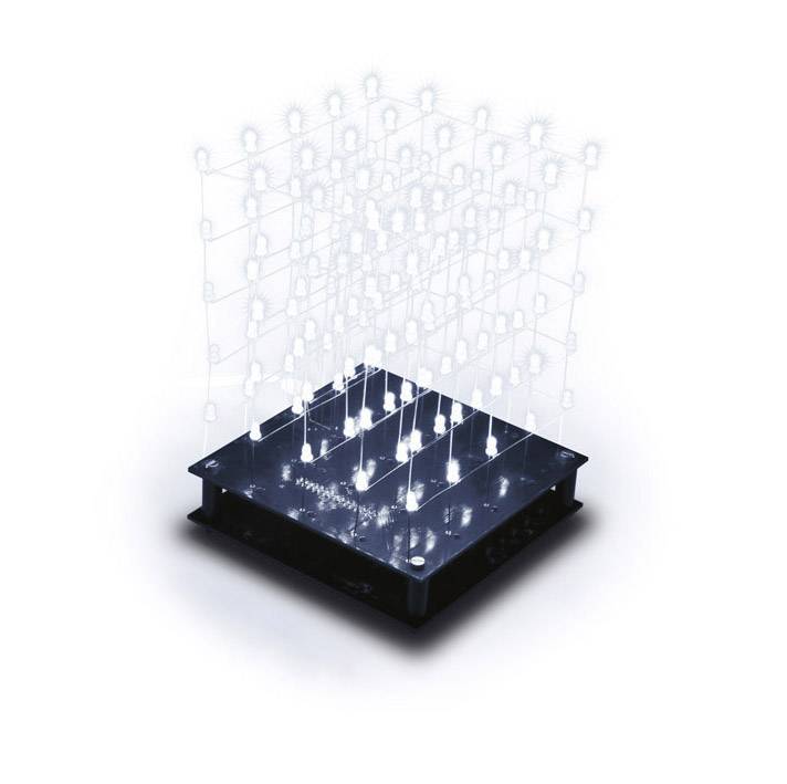 Whadda K8018W LED cube assembly kit Version: Assembly kit 9 V DC-2