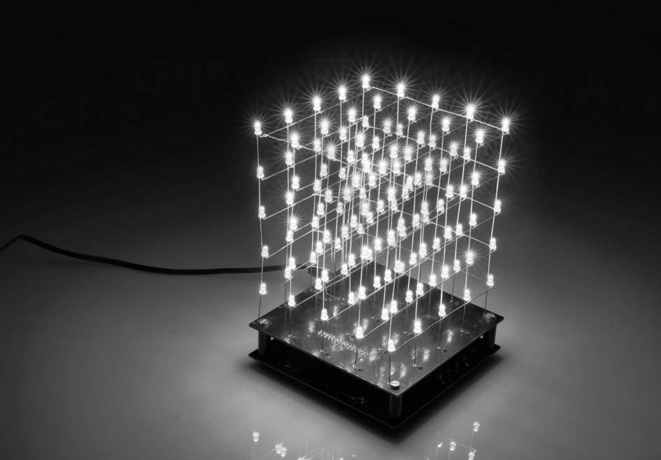 Whadda K8018W LED cube assembly kit Version: Assembly kit 9 V DC-5