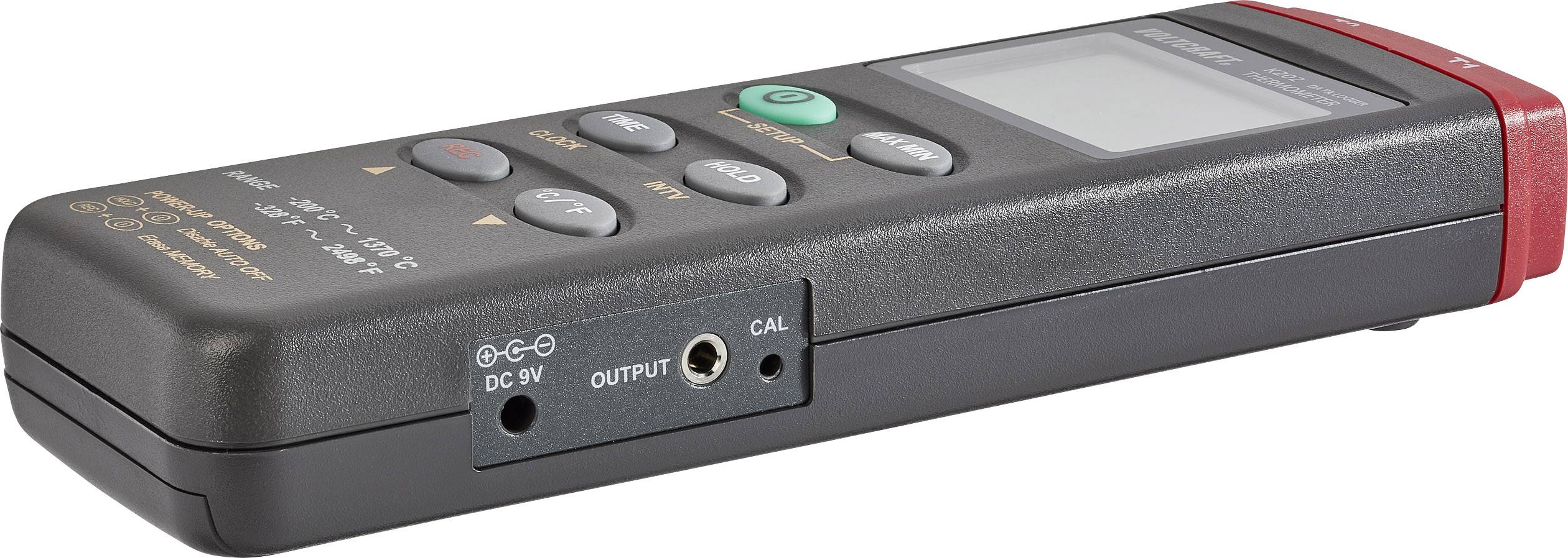 A digital multimeter with multiple buttons and a display for measuring electrical quantities.