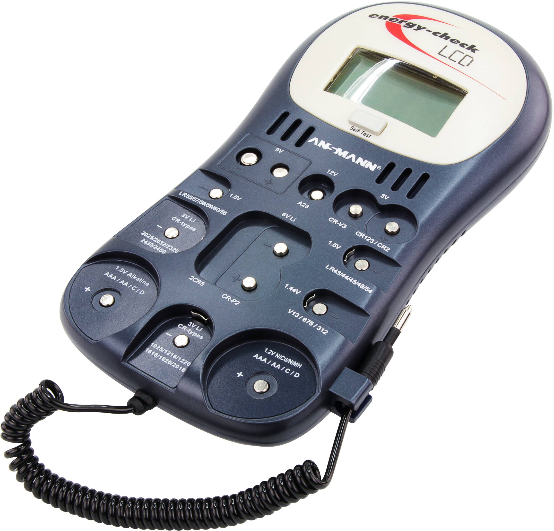 Ansmann 4000392 Energy Check Battery Tester LCD