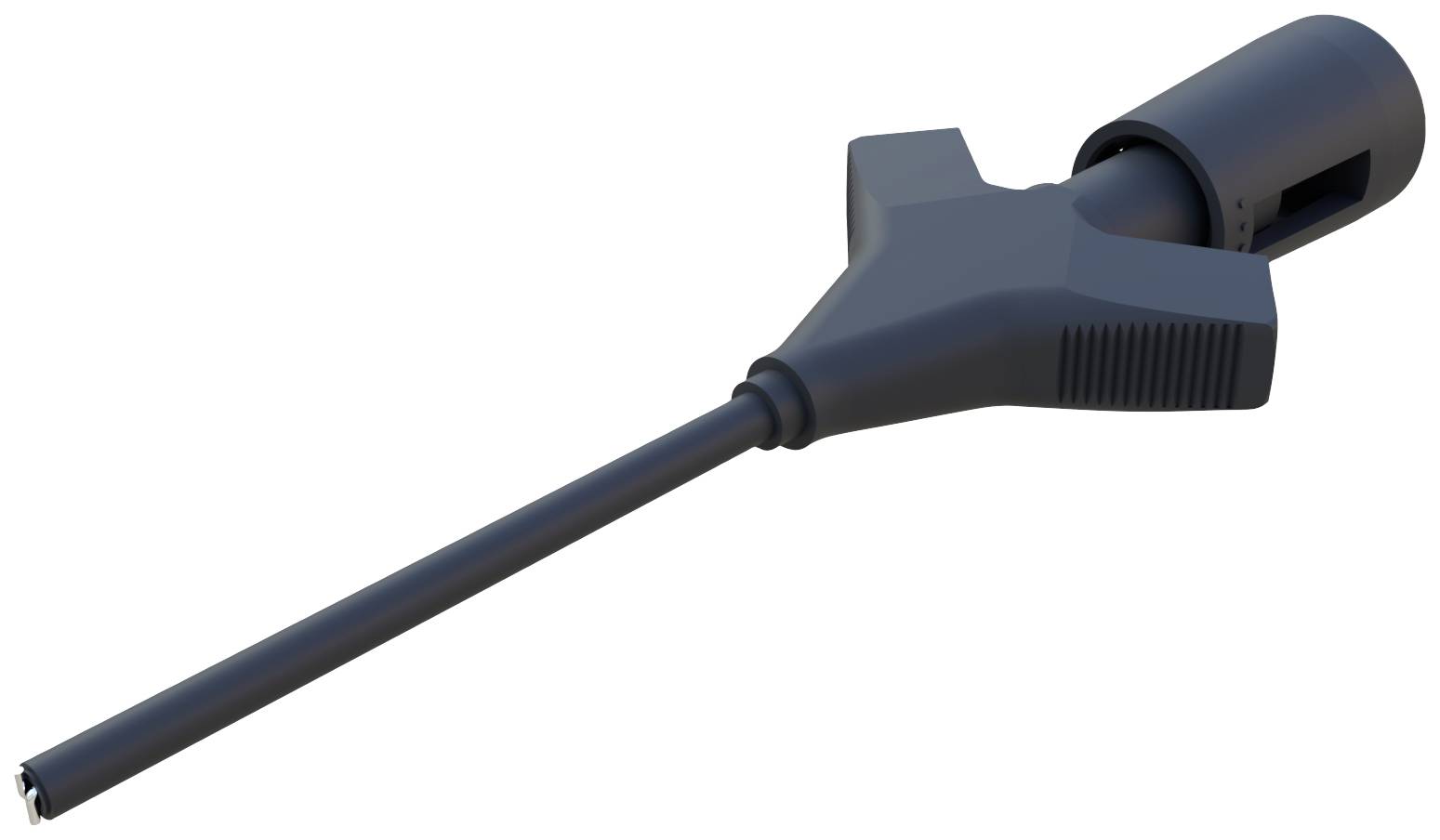 SKS Hirschmann MICRO-KLEPS sw Alligator clip 0.64 mm jack connector Ohne Messkategorie Black