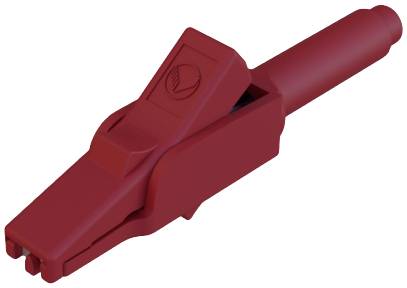 SKS Hirschmann MA 260 SH rt Safety terminal 4 mm jack connector CAT II 300 V Red
