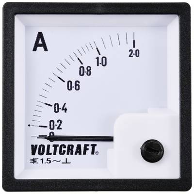 VOLTCRAFT AM-72X72/1A AM-72X72/1A Analogue panel-mounted measuring device AM-72X 72/1 A  1 A Moving iron