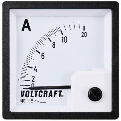 VOLTCRAFT AM-72X72/10A AM-72X72/10A Analogue panel-mounted measuring device AM-72X 72/10 A  10 A Moving iron
