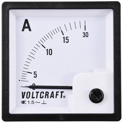 VOLTCRAFT AM-72X72/15A AM-72X72/15A Analogue panel-mounted measuring device AM-72X 72/15 A  15 A Moving iron