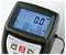 Digital device for measuring layer thickness with blue display. Shows values in 'mil'. Brand 'Sauter', Model 'TG 1250-0.1 FN'.