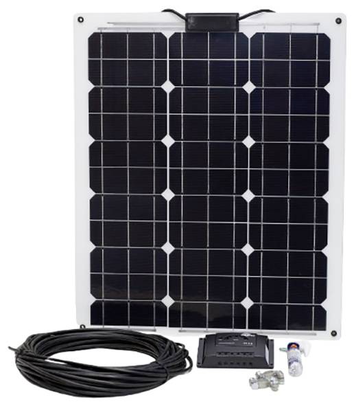 Sunset Solar-Set SM 50L 110263 Solar thermal energy 50 Wp Charge controller, Cable