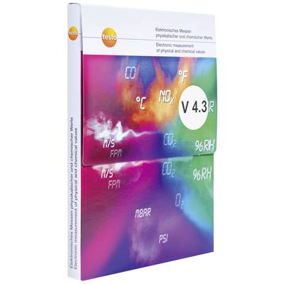 Cover of a book about electronic measurements of physical and chemical values, with colourful smoke and numerical motifs.