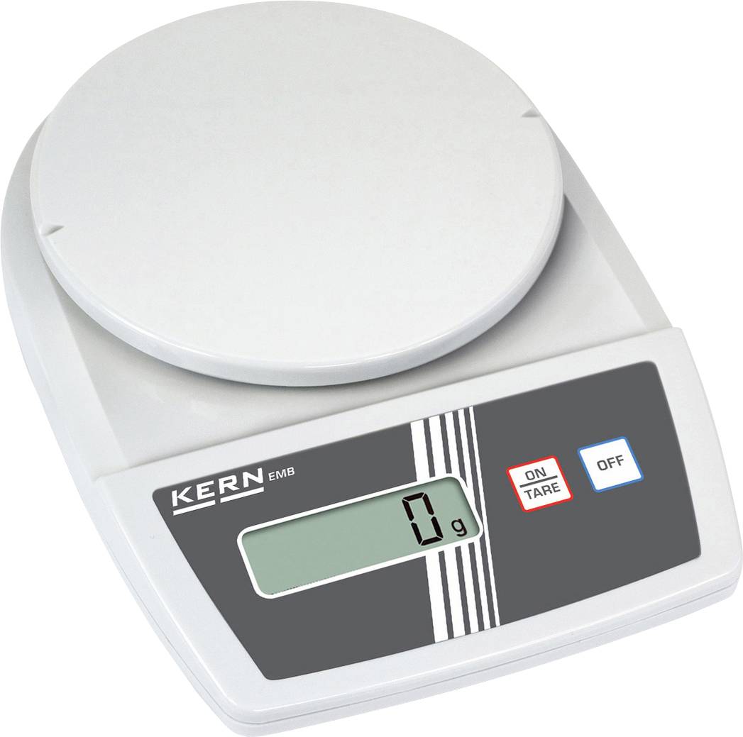 Kern EMB 5.2K5 Letter scales Weight range 5.2 kg Readability 5 g battery-powered, mains-powered (optional) White