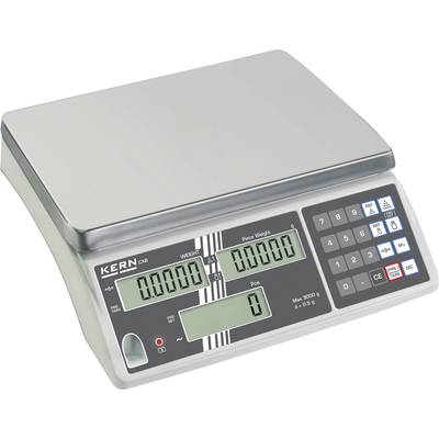 Kern CXB 3K0.2 Counting scales  Weight range 3 kg Readability 0.2 g mains-powered, rechargeable Silver 