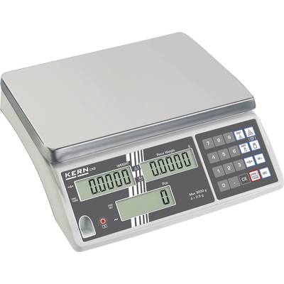 Kern CXB 15K1 Counting scales  Weight range 15 kg Readability 1 g mains-powered, rechargeable Silver 