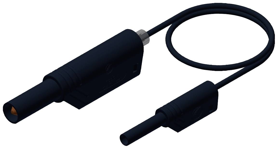 SKS Hirschmann MAL S WS 2-4 100/1 Safety test lead Banana jack 4 mm Banana jack 2 mm 1.00 m Black 1 pc(s)