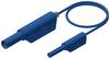 Hirschmann Test & Measurement MAL S WS 2-4 100/1 Safety test lead Banana jack 4 mm Banana jack 2 mm 1.00 m Blue 1 pc(s)