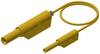 Hirschmann Test & Measurement MAL S WS 2-4 100/1 Safety test lead Banana jack 4 mm Banana jack 2 mm 1.00 m Yellow 1 pc(s)
