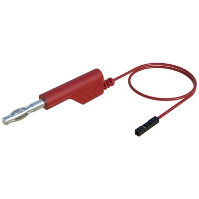 SKS Hirschmann MAL 4-0.64/100-0.25 Test lead Banana jack 4 mm 0.64 mm socket 1.00 m Red 1 pc(s)