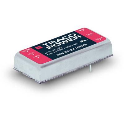 'Traco Power' voltage converter, model TEN 20-2410WIN, converts 2 watts with an input voltage of 9-36 VDC to 5 VDC at 500 mA.