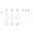 'Circuit diagram of an electrical circuit with three parallel diode pairs, connection terminals are marked with L1, L2, L3, T1, T2, T3.'