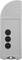 Grey remote control transmitter with three black buttons in the centre and a rounded top surface.