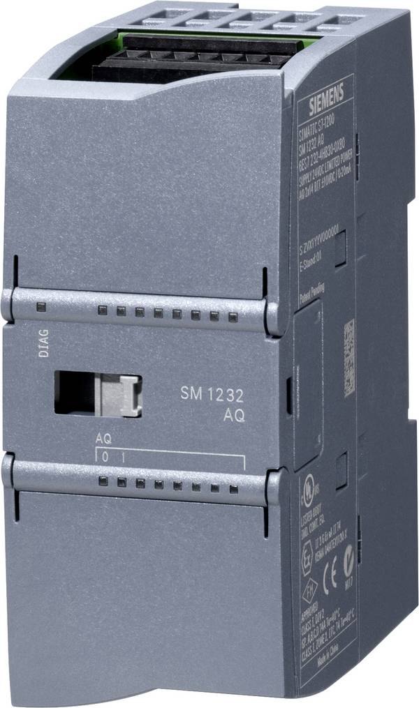 Siemens SM 1232 6ES72324HB320XB0 PLC analogue output module 24 V