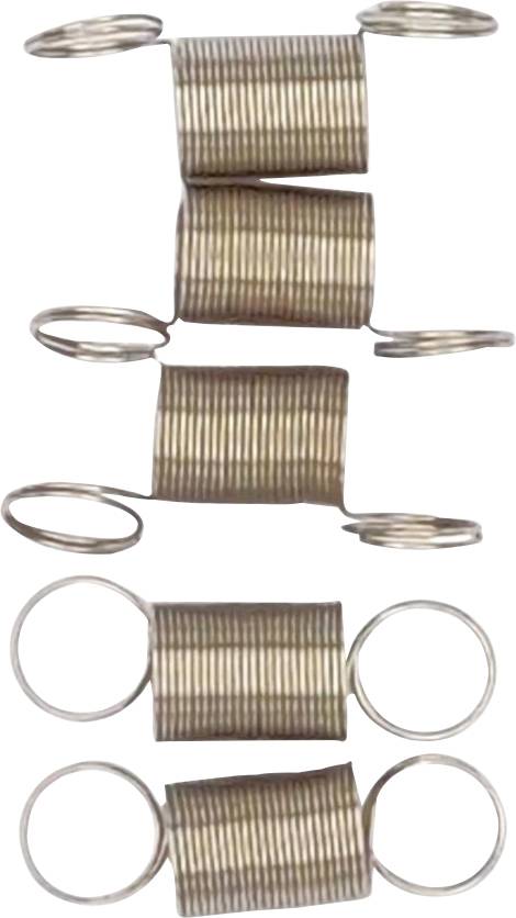 Four metal tension springs aligned vertically, each with coiled ends for attachment.