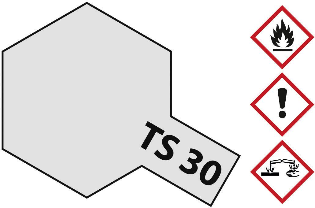 Hazardous Substance Labelling 'TS 30' with Symbols: Flame (flammable), Exclamation Mark (warning), Test Tube (corrosive).