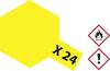 Tamiya Acrylic paint Clear yellow (glossy) X-24 Glass container 23 ml