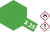 Tamiya Acrylic paint Clear green (glossy) X-25 Glass container 23 ml