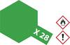 Tamiya Acrylic paint Park green (glossy) X-28 Glass container 23 ml