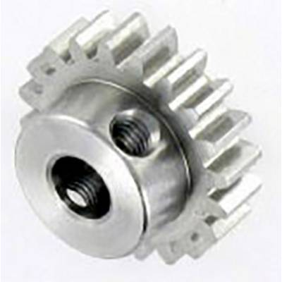 A silver gear wheel with screw holes, presumably a machine component. It is shown from a slightly tilted perspective.