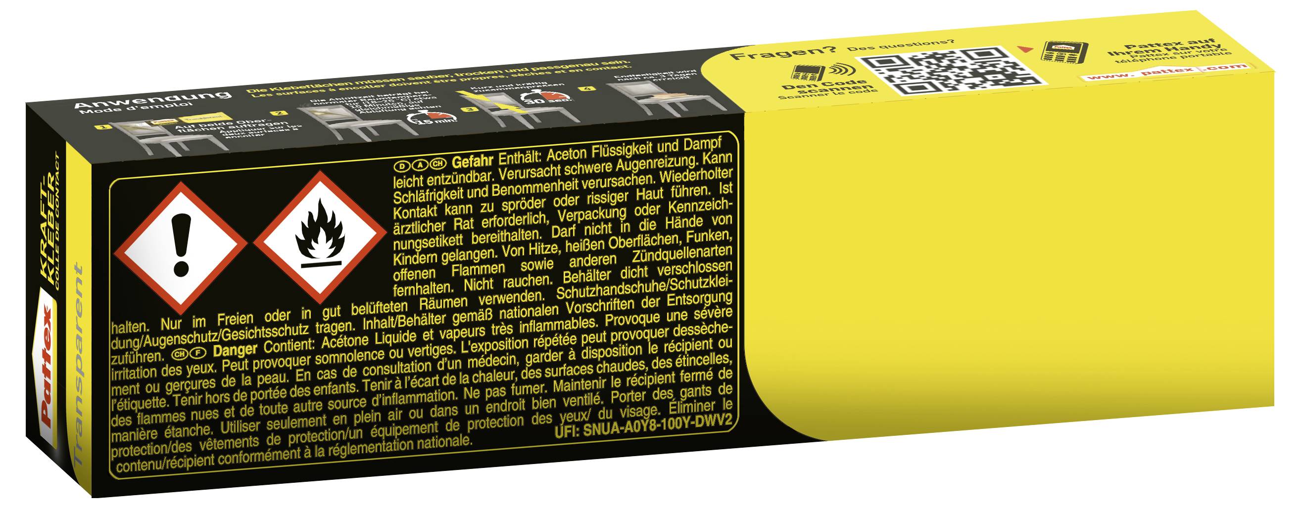 'WARNING: Contains acetone. Highly flammable liquid and vapor. May cause drowsiness or dizziness. Avoid breathing vapor.'