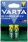 'VARTA Recharge Accu Power' AA Battery Pack with two rechargeable batteries, 2600 mAh, NiMH, ready for immediate use.