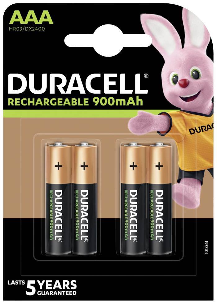 Duracell StayCharged HR03 AAA battery (rechargeable) NiMH 900 mAh 1.2 V 4 pc(s)