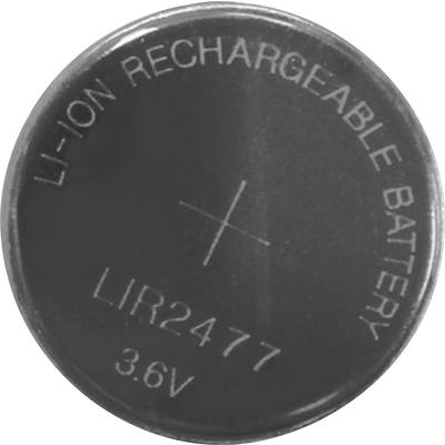 Conrad energy LIR2477 Button cell (rechargeable) LIR2477 Lithium 180 mAh 3.6 V 1 pc(s)