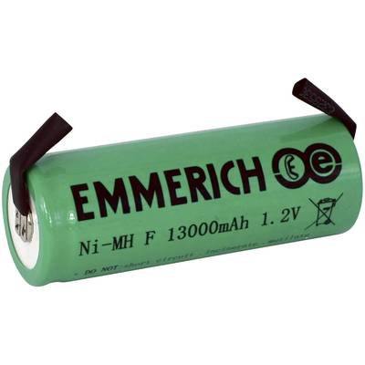 Emmerich F ULF Non-standard battery (rechargeable)  F U solder tab NiMH 1.2 V 13000 mAh